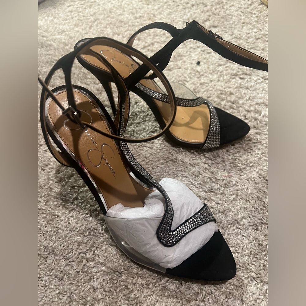 Jessica Simpson never worn black heels size 9